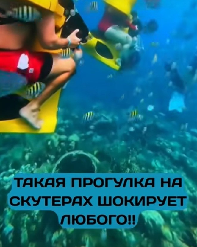 Удивительное время под водой, которое шокирует любого заядлого туриста! Подводный буксировщик ... - 2