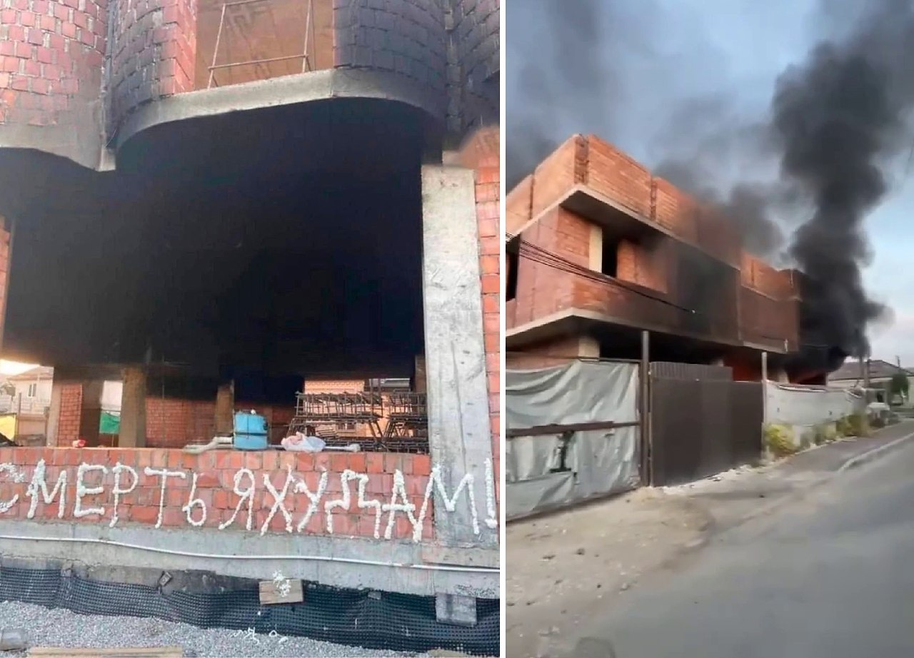 В нальчике подожгли еврейский центр
