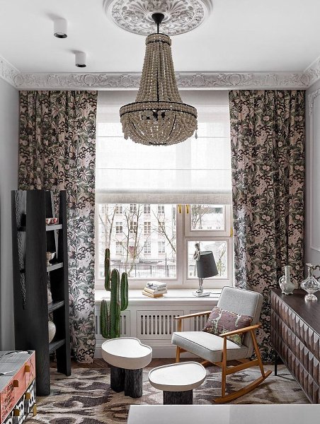Маленькая квартира 38 м с винтажными акцентами в Москве