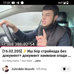 Ulug'bek Qudratov, 25, 