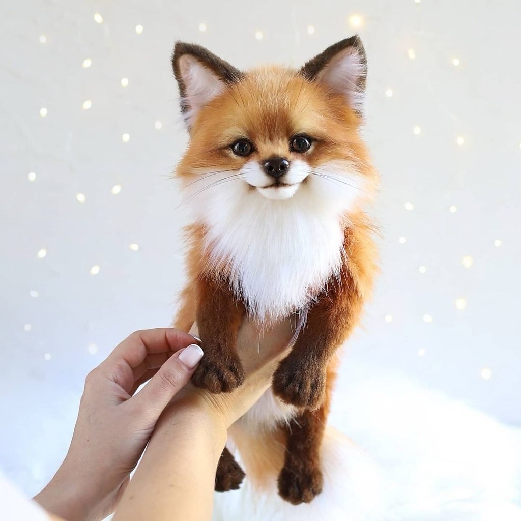 На первый взгляд кажется, что перед нами фотографии настоящих лисичек и щенков. Их выразительные ... - 7