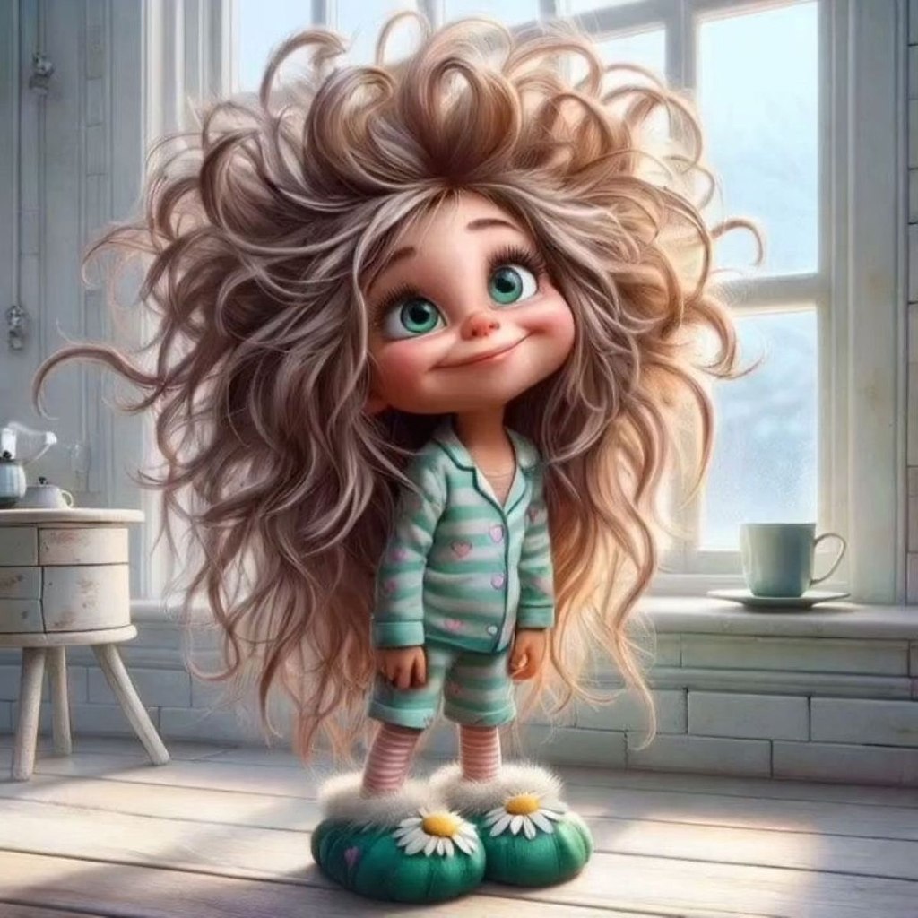 Портрет твоей малышки в образе мультяшки на холсте! Клиент предоставляет фото, а команда создает ...