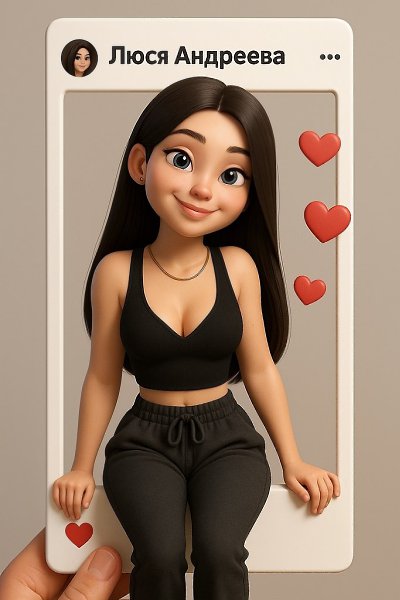 Супер трендовый портрет в мультяшном стиле для твоей любимой. Порадуй ее не просто вещью, а самыми ...