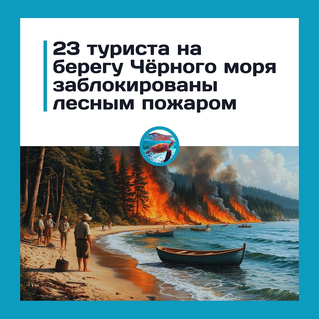 Лесной пожар в Геленджике оставил туристов в ловушке: 23 человека спасены.В Геленджике лесной пожар ...