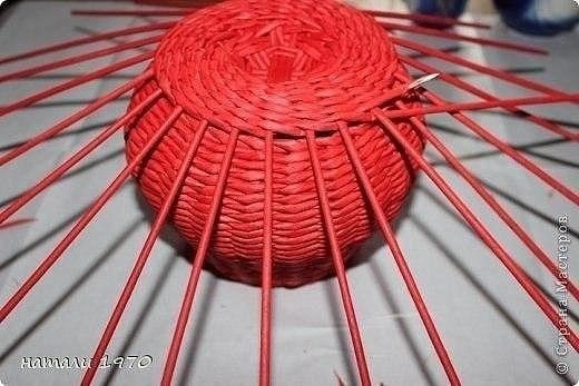 Мастер-класс шкатулки из газетных трубочек - 4