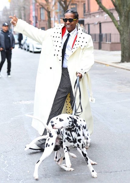 Неожиданная версия Круэллы: A$AP Rocky на съемках для Vogue