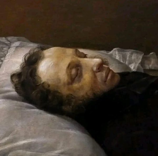 :) Великий Пушкин. Что делал Пушкин, пока умирал? Он истекал кровью на диване в кабинете, но за двое ...